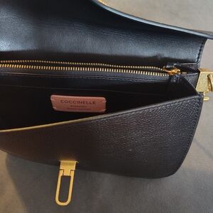 Coccinelle Black Leather Crossbody Bag